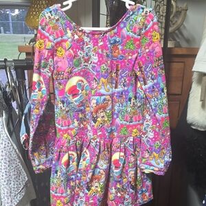PAIGE Vibrant Cartoon Print Dress